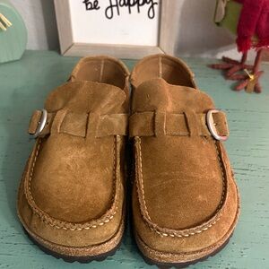 Birkenstock Buckley Suede Clogs SZ 39 US 8 box 132